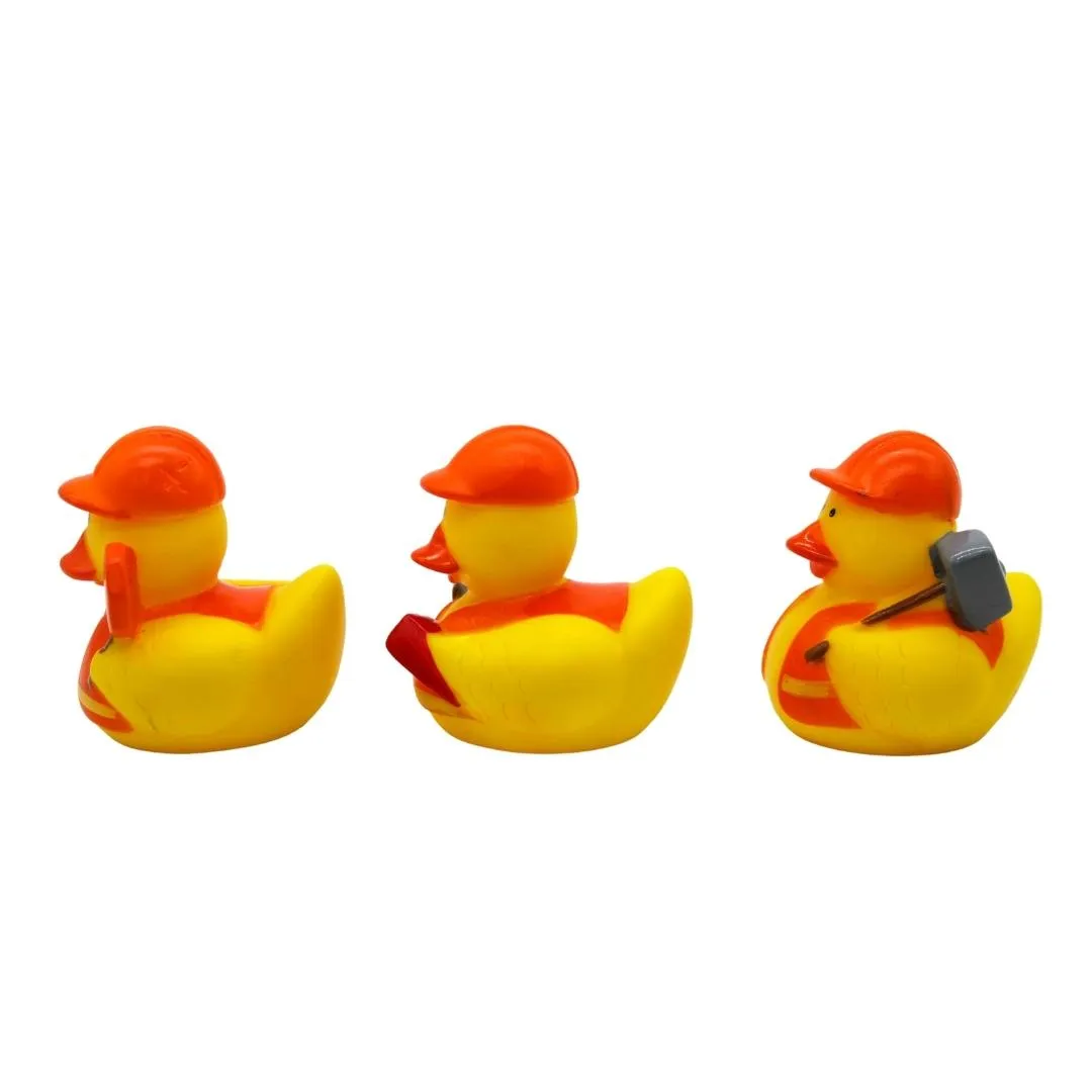 2" Construction Workers Rubber Ducks (Dozen)