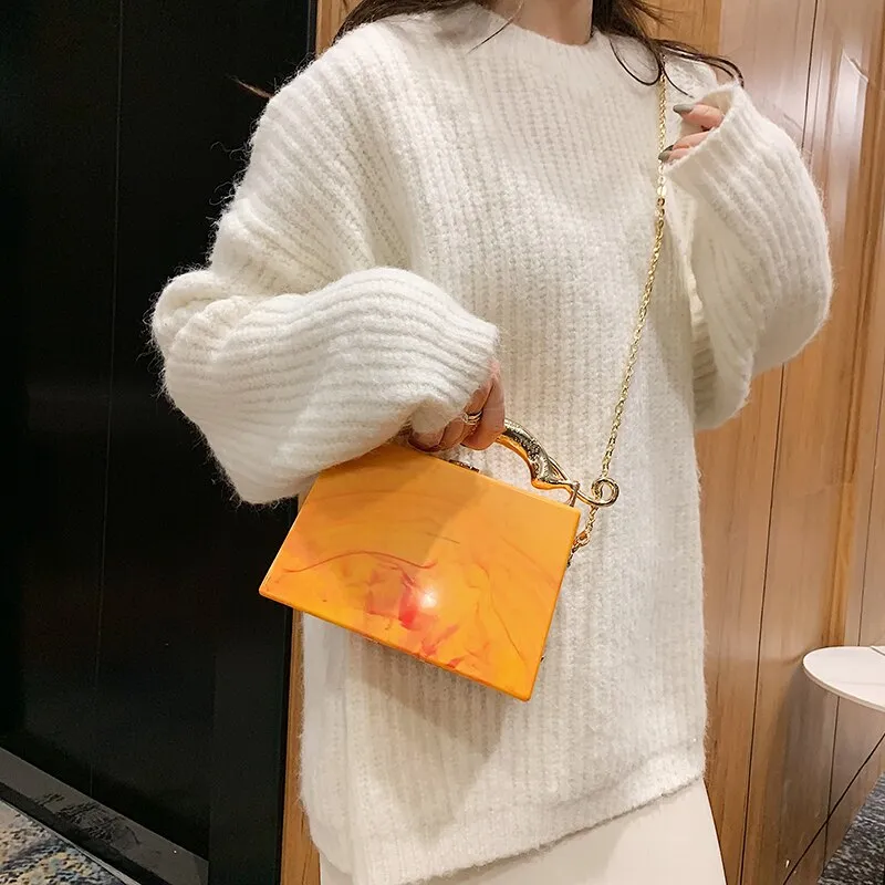 Acrylic Box Handbags for Women