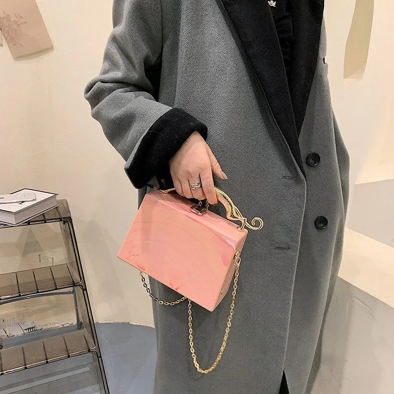 Acrylic Box Handbags for Women