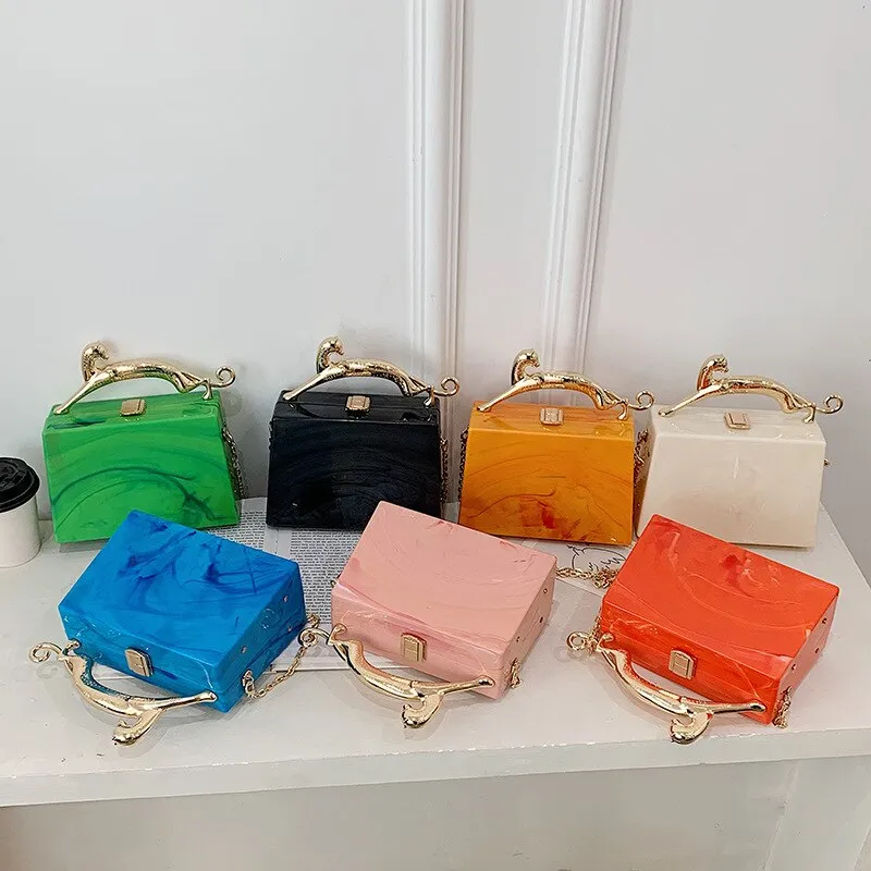 Acrylic Box Handbags for Women