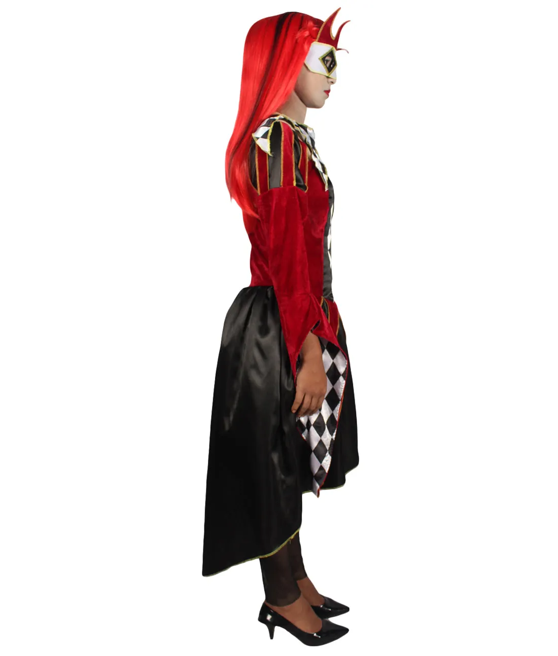 Adult Women GOTHIC VENETIAN Costume | Red & Black Halloween Costume