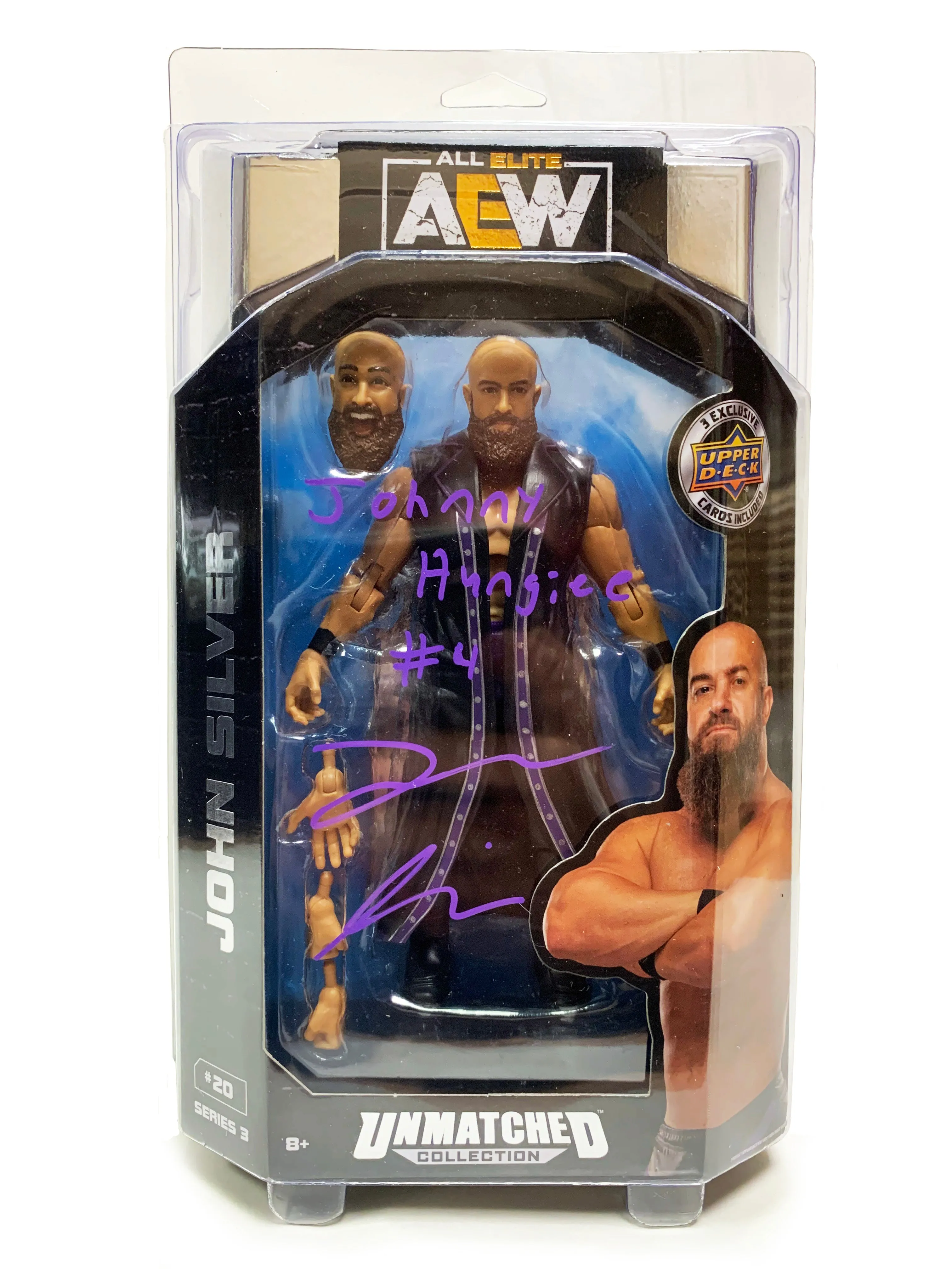 AEW : Unmatched Series 3 : John Silver Figure * Hand Signed *