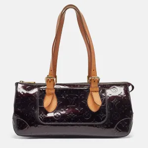 Amarante Monogram Vernis Rosewood Avenue Bag