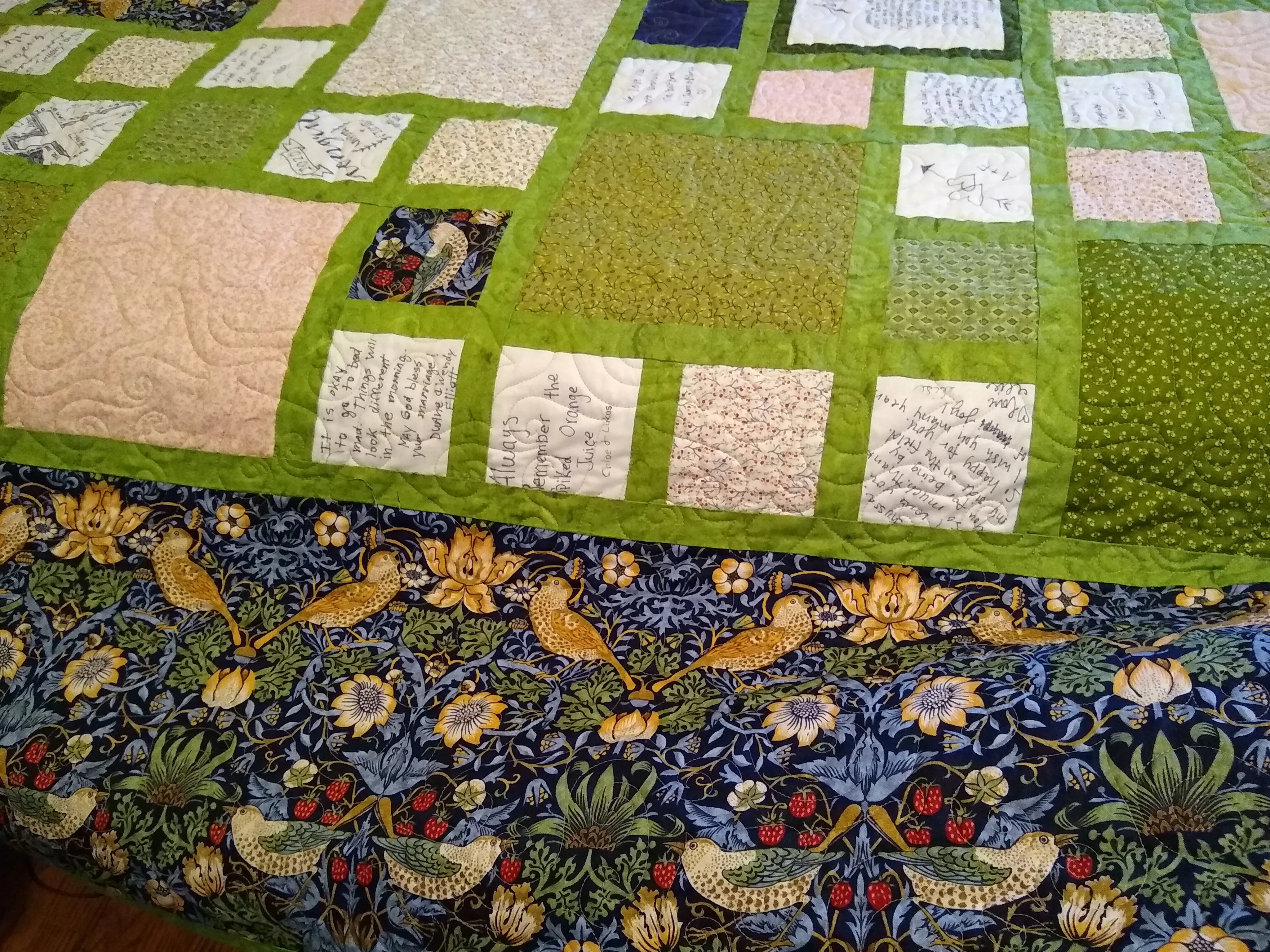 Anyssa and Fischer's Wedding Signature Quilt