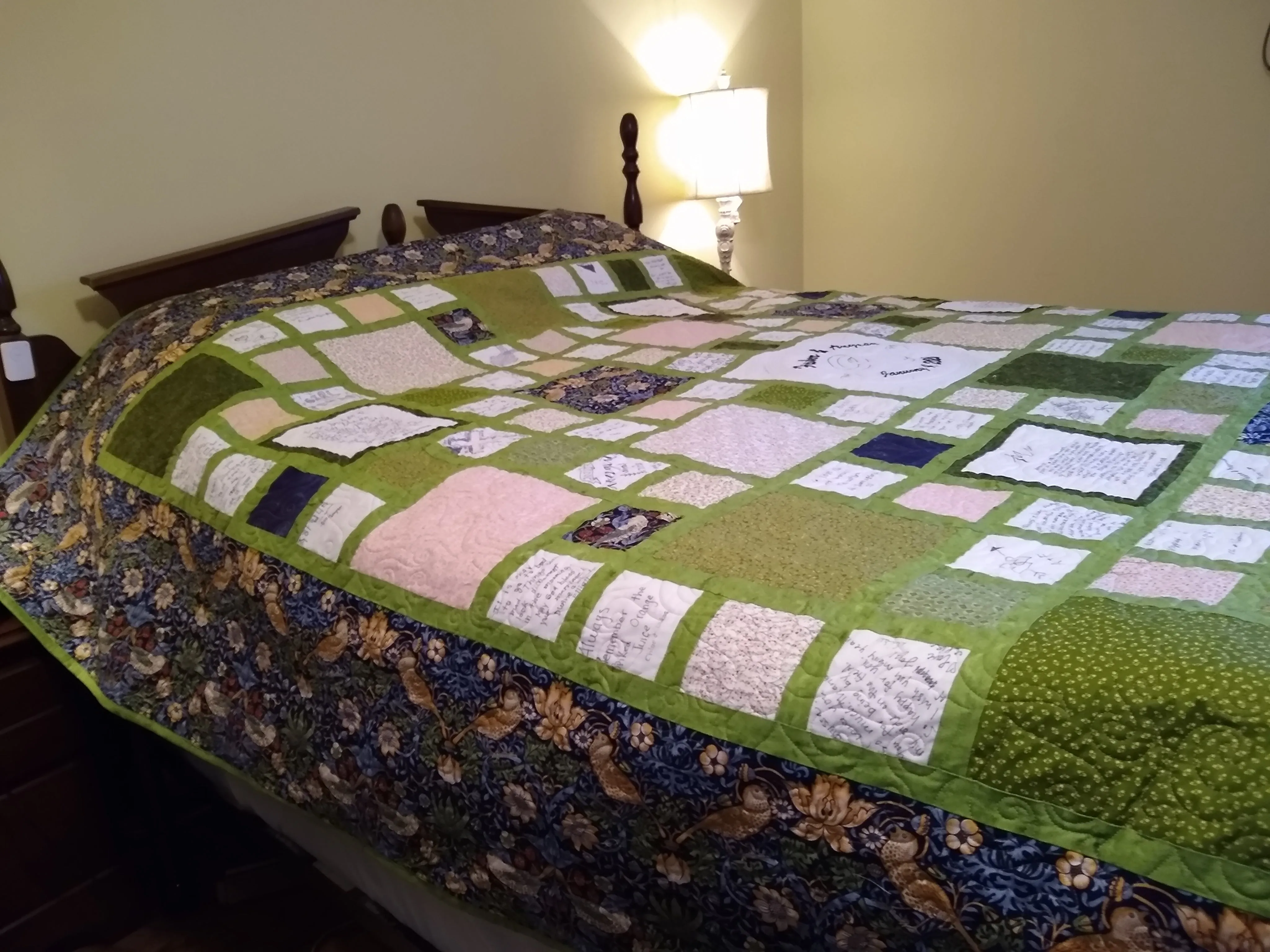 Anyssa and Fischer's Wedding Signature Quilt