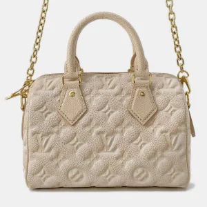 Beige/Gradation Monogram Empreinte Leather Speedy-Bandouliere 20 Bag