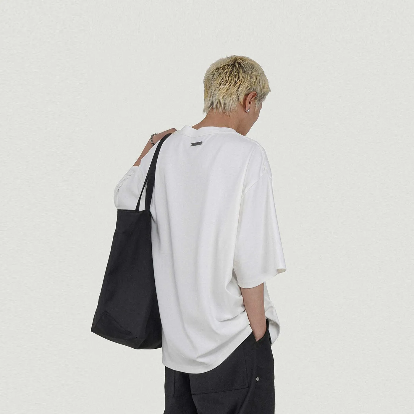 Black Canvas Tote Bag