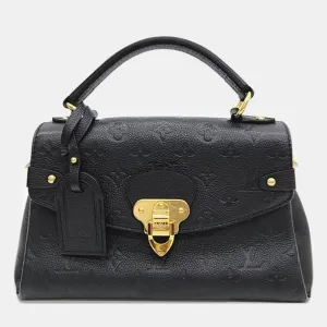 Black Leather Empreinte Georges BB Handbag