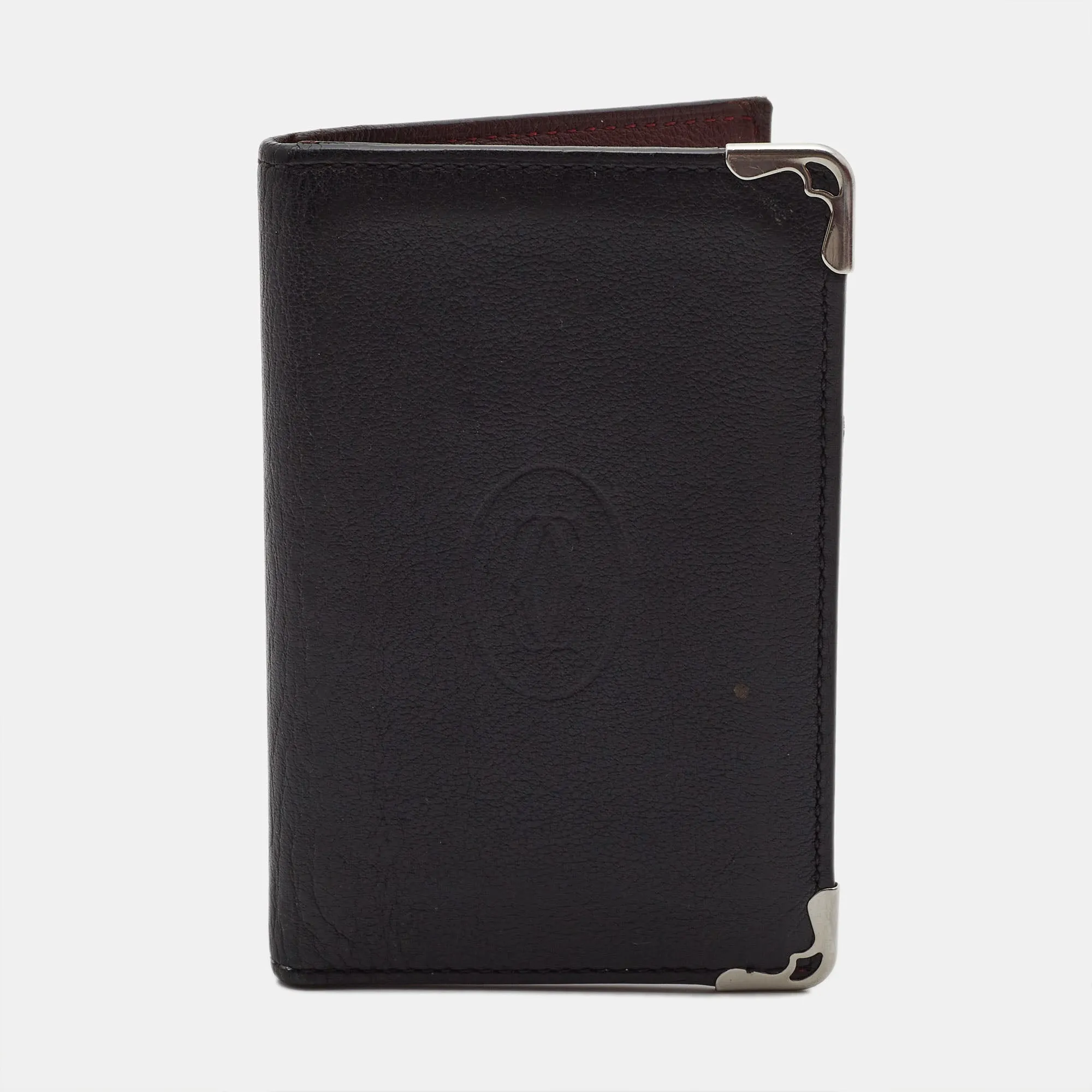 Black Leather Must De Card Case