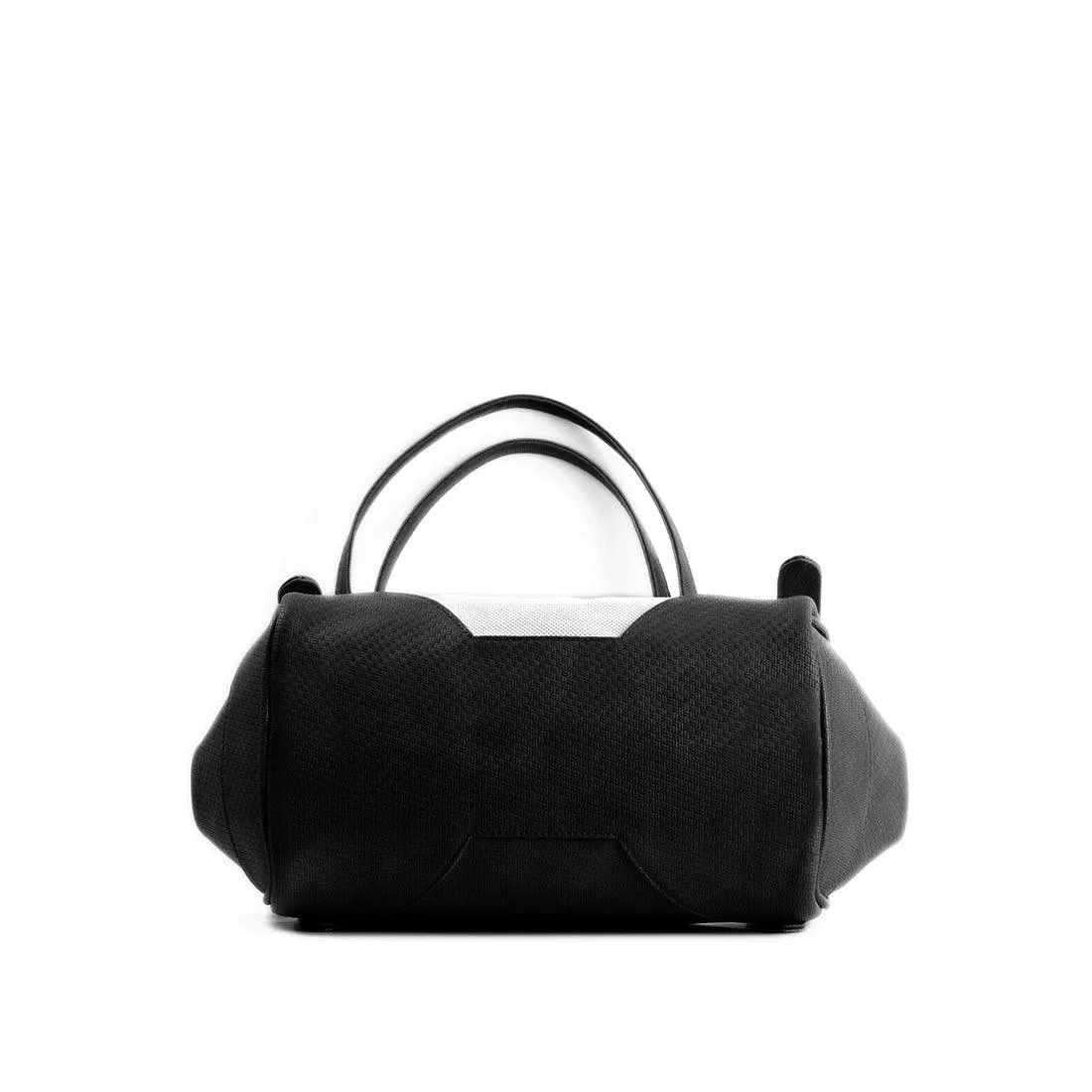 Black Leather Tote Bag Bird