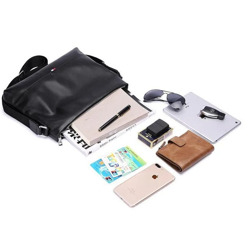 Black Men's Travel Satchel