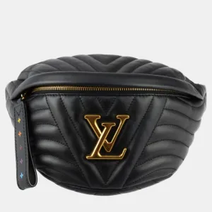 Black Quilted Leather New Wave Bumbag