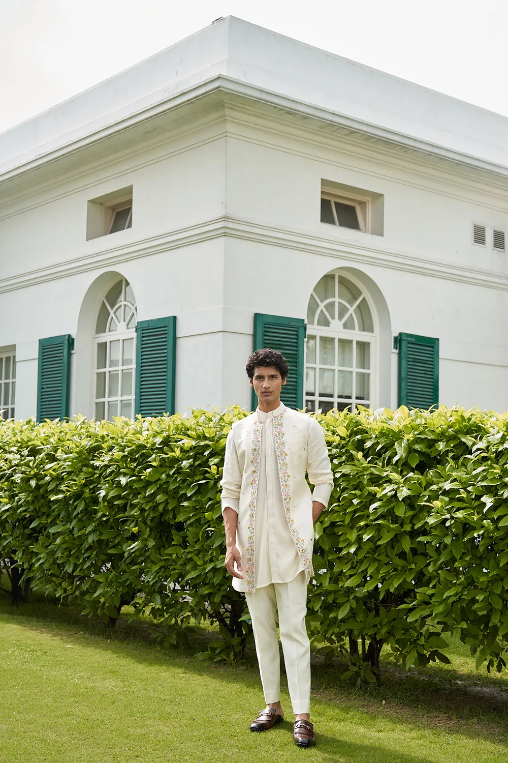 Blossam White Shrug Set