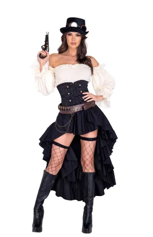 Blue Zone Planet |  6 Piece Steampunk Seductress Costume