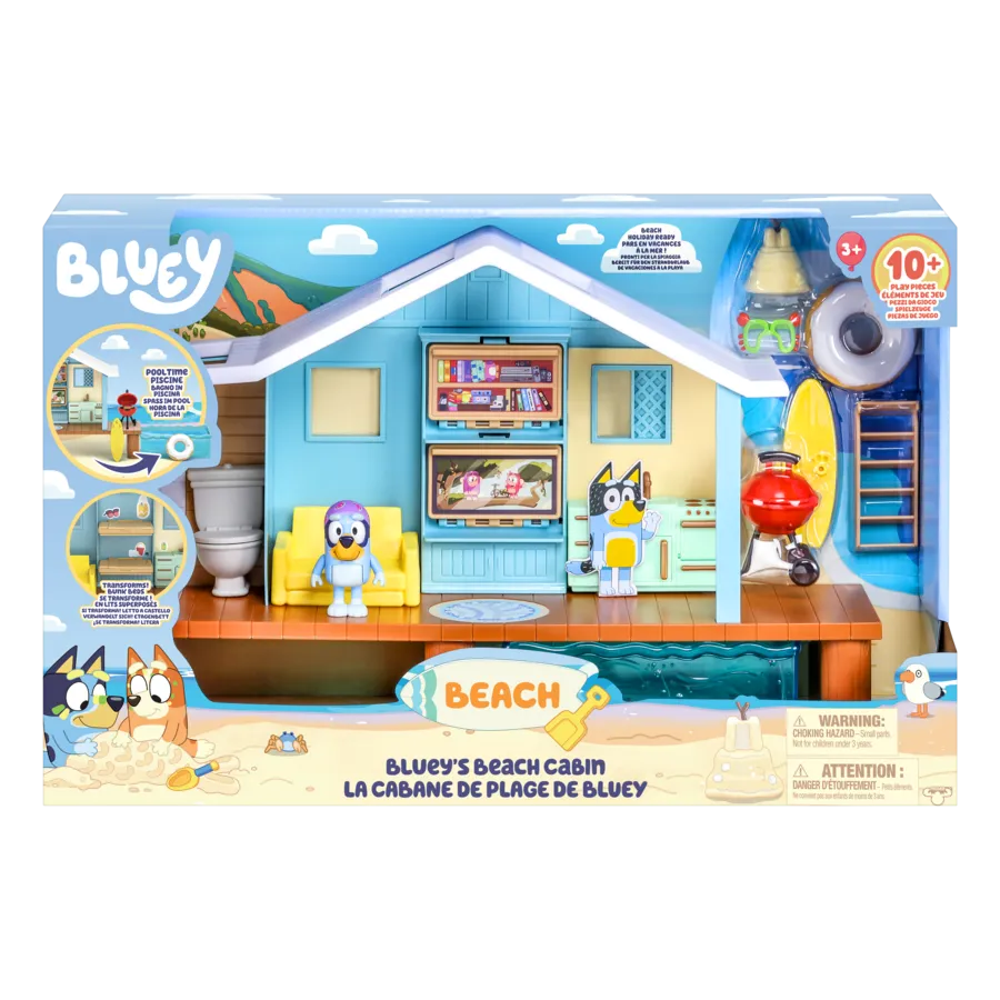 Bluey Series 9 - Bluey's Beach Cabin Playset