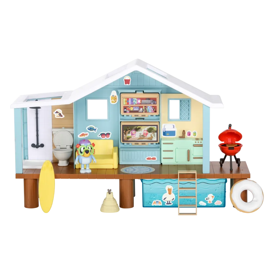 Bluey Series 9 - Bluey's Beach Cabin Playset