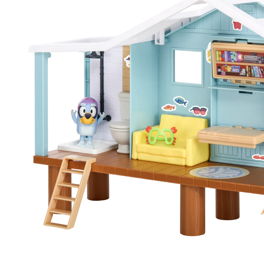 Bluey Series 9 - Bluey's Beach Cabin Playset