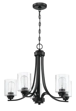 Bolden 5 Light Chandelier in Flat Black