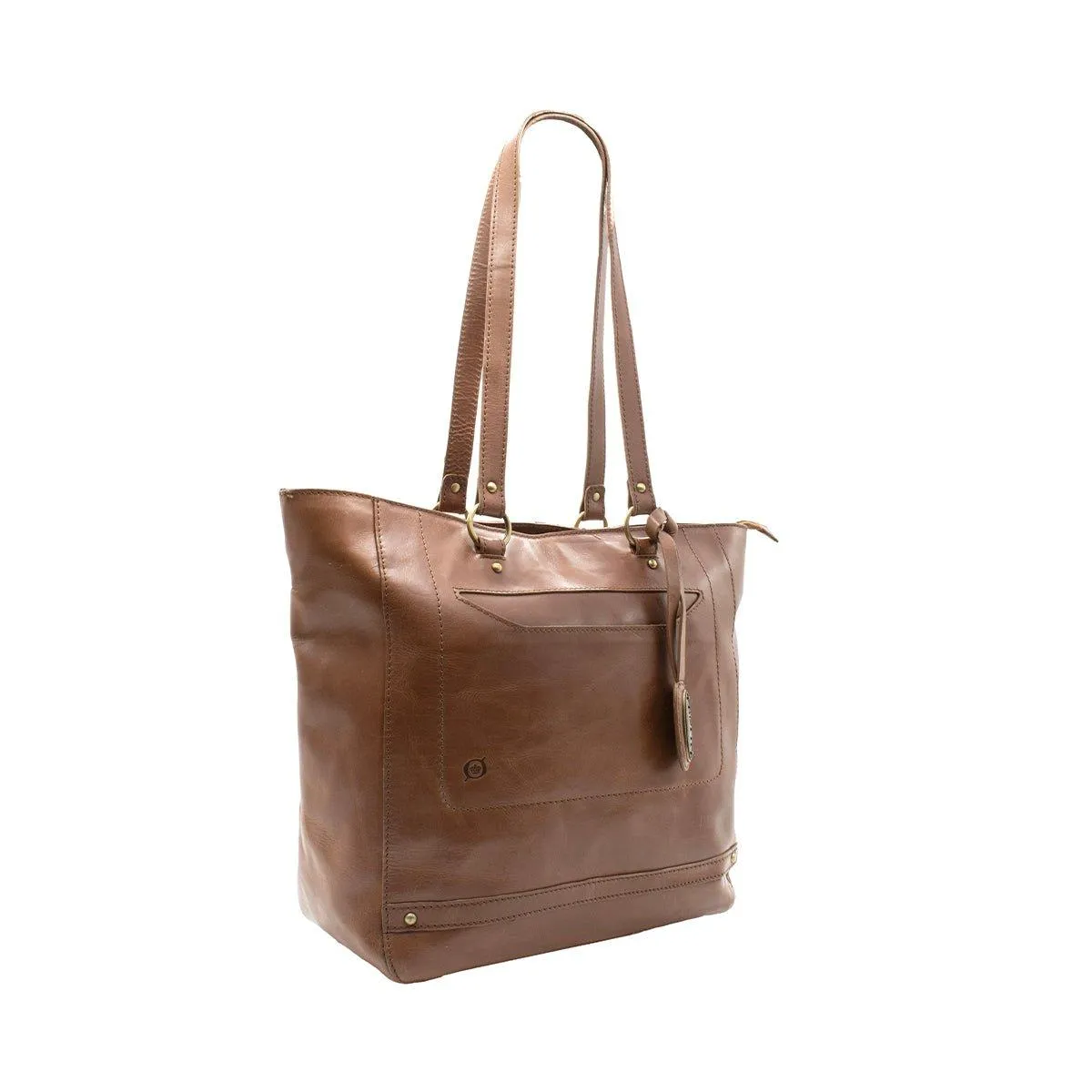 Born Vintage Tote Bags Leather Brown Colour For Women