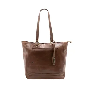 Born Vintage Tote Bags Leather Brown Colour For Women