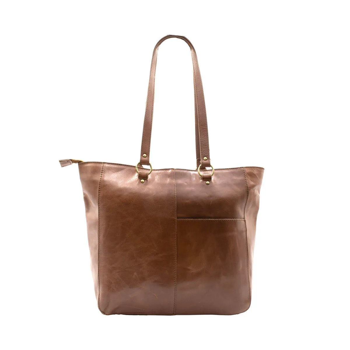 Born Vintage Tote Bags Leather Brown Colour For Women