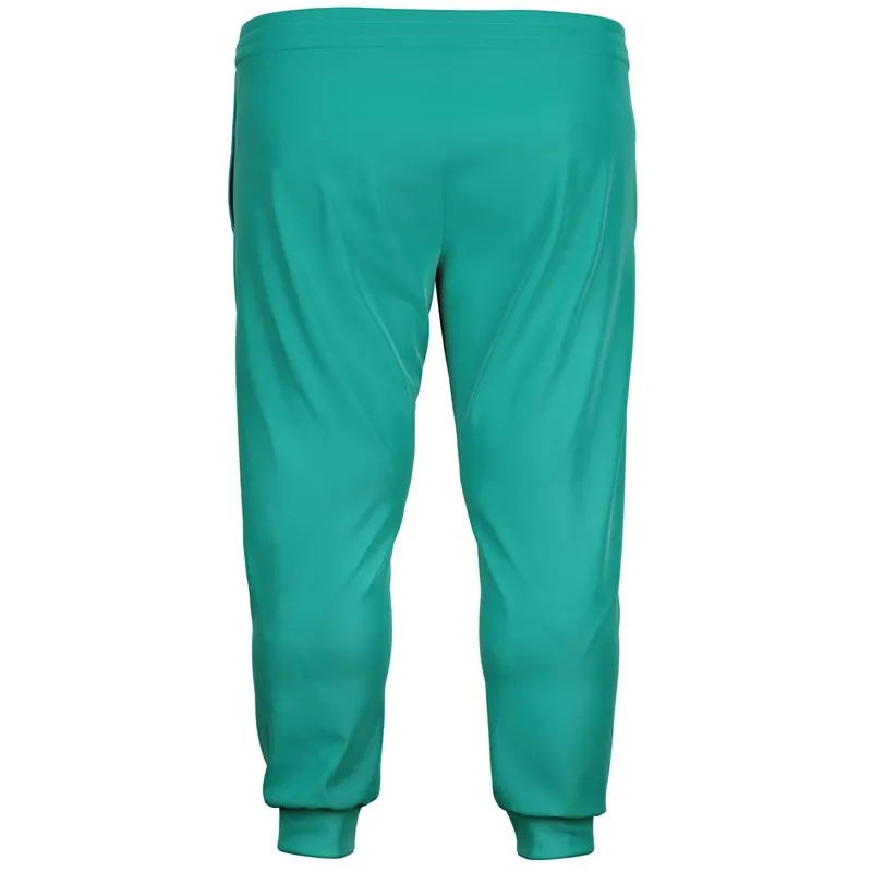 Bright Blue Cool Green Joggers | Unisex | with PLUS sizes | Bright Pure Blue Cool Green | C100M0Y50K0