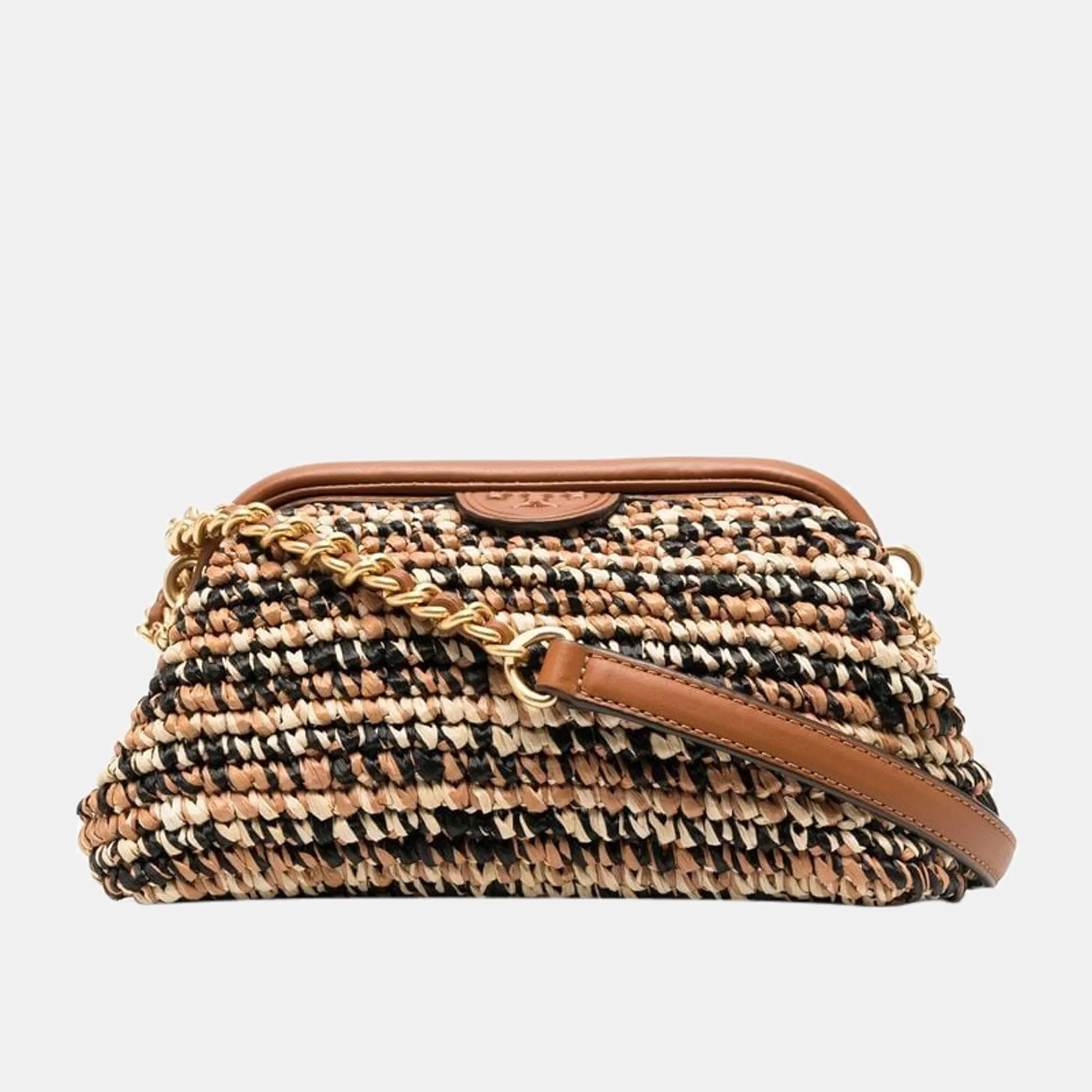 Brown Multicolor Leather Crossbody Bag