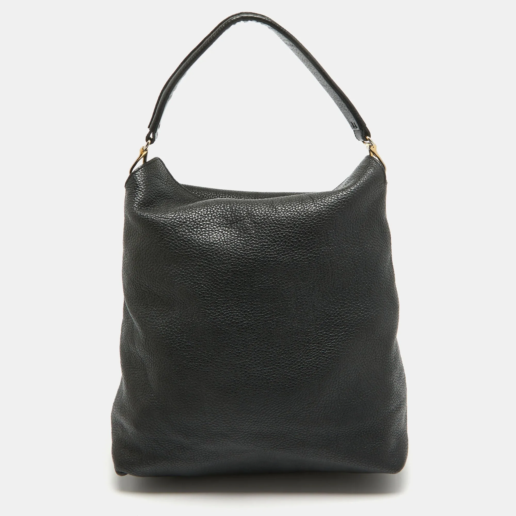 BURBERRY Black Leather Cale Hobo