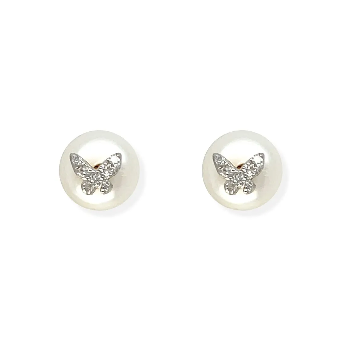 Butterfly Pearls Earrings