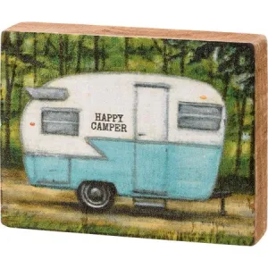 Camper Block Sign