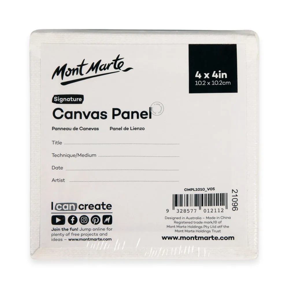 Canvas Panels Signature Pack 5 10.2 x 10.2cm (4 x 4in)