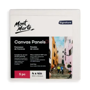 Canvas Panels Signature Pack 5 10.2 x 10.2cm (4 x 4in)