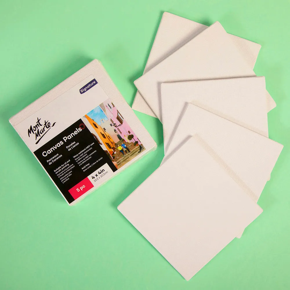 Canvas Panels Signature Pack 5 10.2 x 10.2cm (4 x 4in)