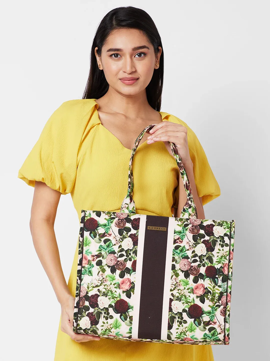 Caprese Blossom Tote X Large Burgundy