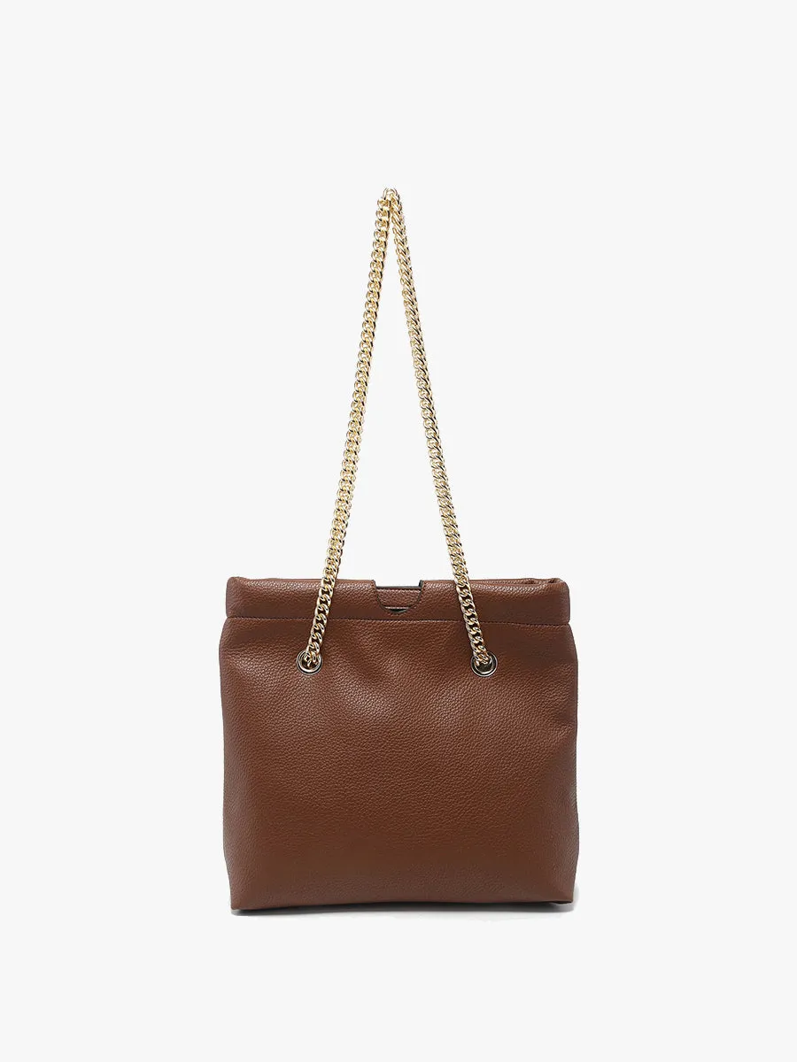 Casey Vegan Snap Hinge Satchel