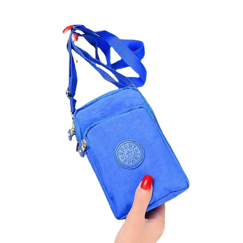 Casual Women's Zippered Flap Canvas Purse For Money Cards