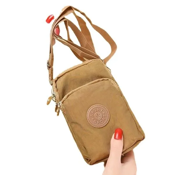 Casual Women's Zippered Flap Canvas Purse For Money Cards