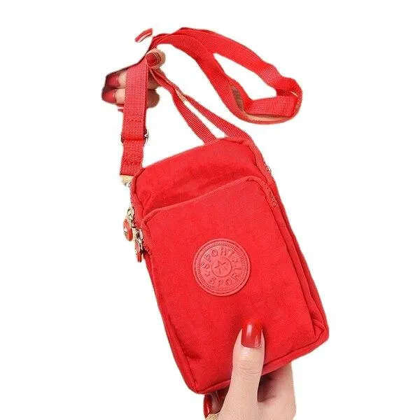 Casual Women's Zippered Flap Canvas Purse For Money Cards