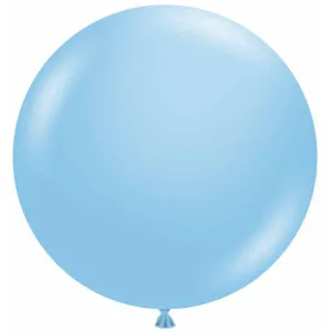 Charming 24" Tuftex Baby Blue Latex Balloons (25/Pk)