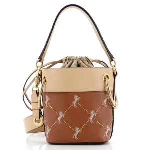 CHLOE Roy Bucket Bag Embroidered Leather Mini