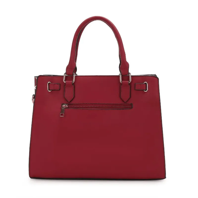 Christine Plaid Vegan Leather Satchel Bag