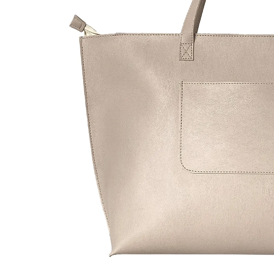 Classic Beige Tote Bag For Women & Girls