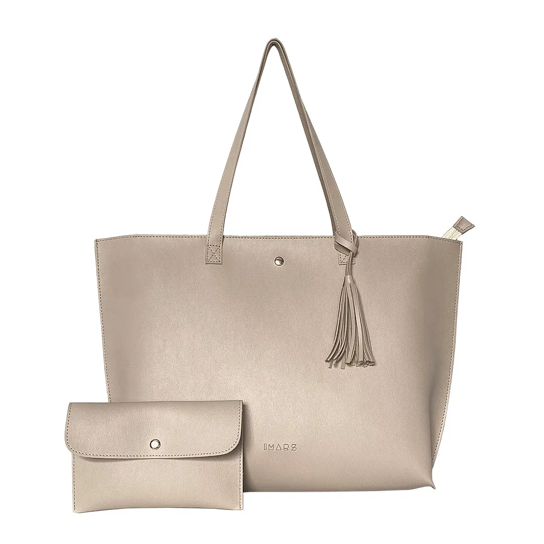 Classic Beige Tote Bag For Women & Girls