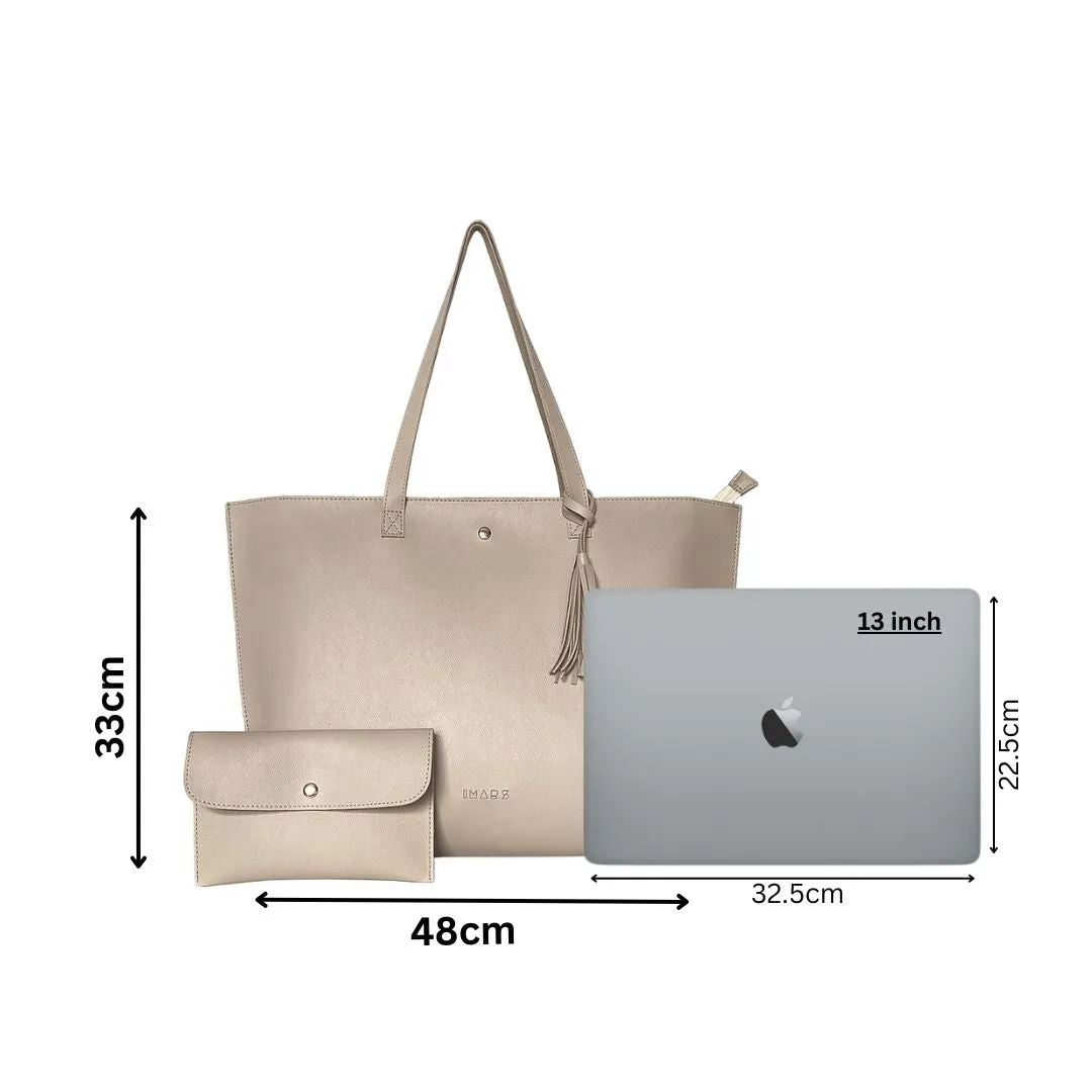 Classic Beige Tote Bag For Women & Girls