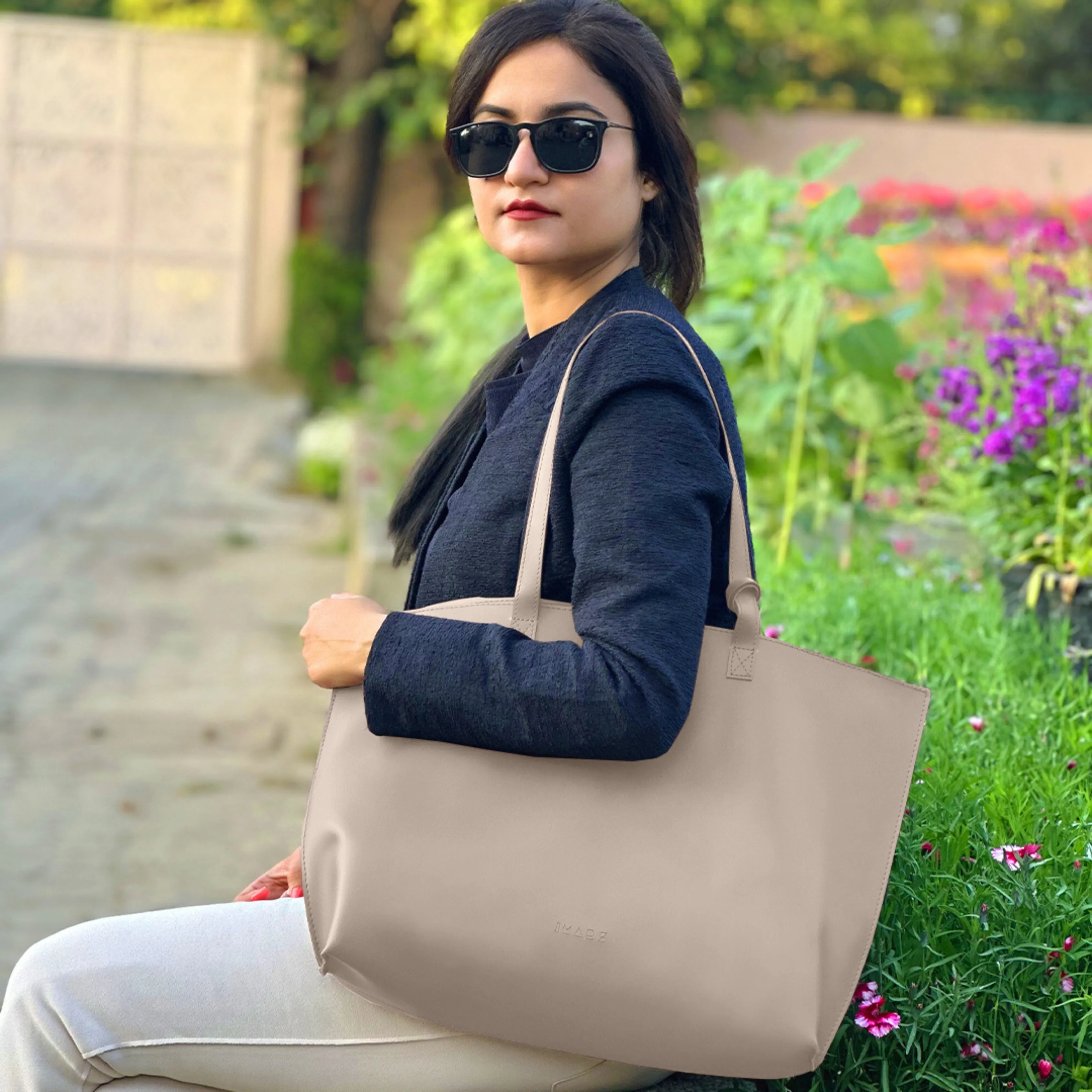 Classic Beige Tote Bag For Women & Girls