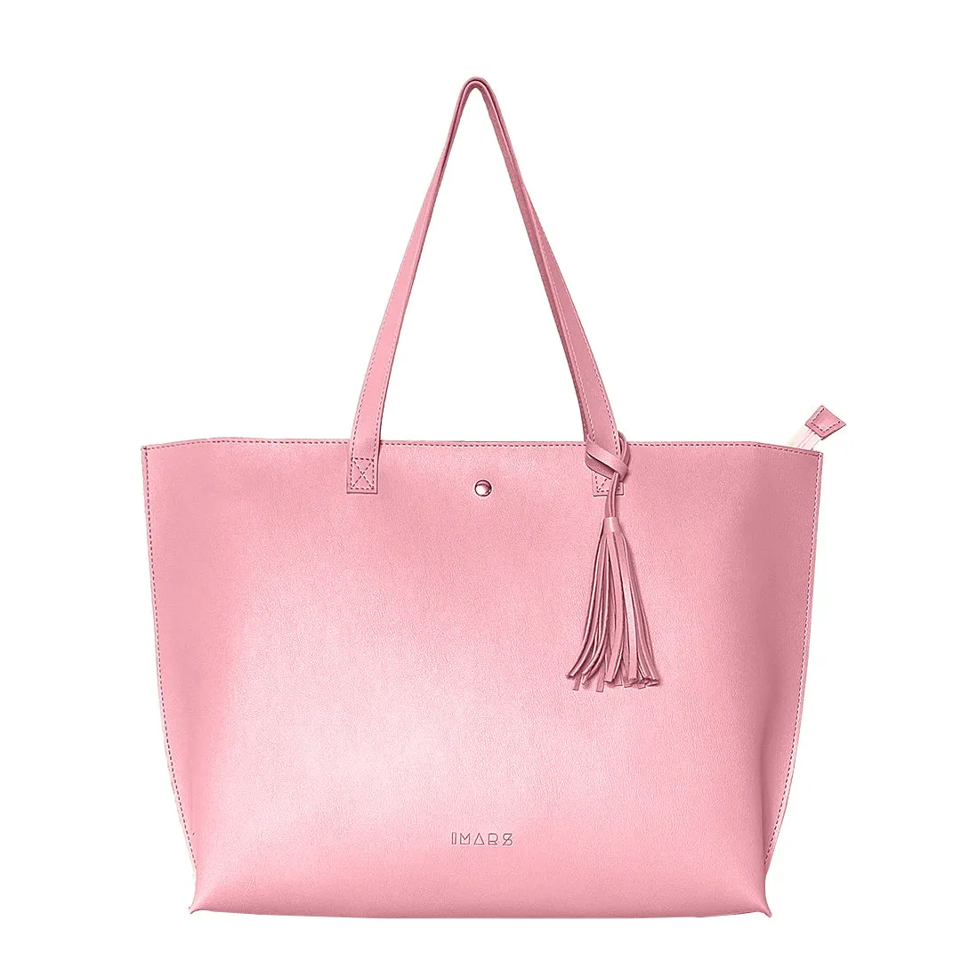 Classic Light Pink Tote Bag For Women & Girls