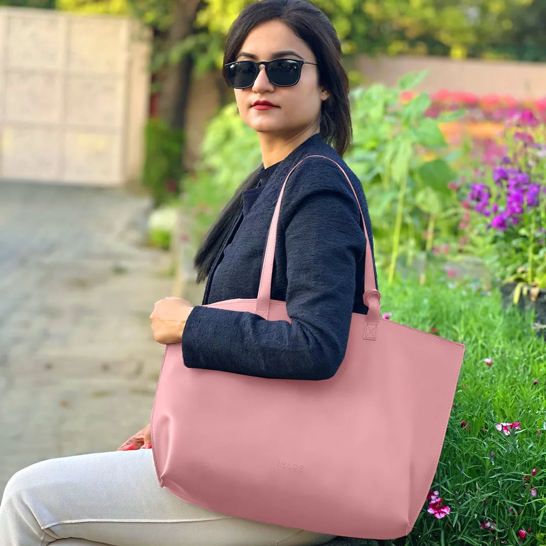 Classic Light Pink Tote Bag For Women & Girls