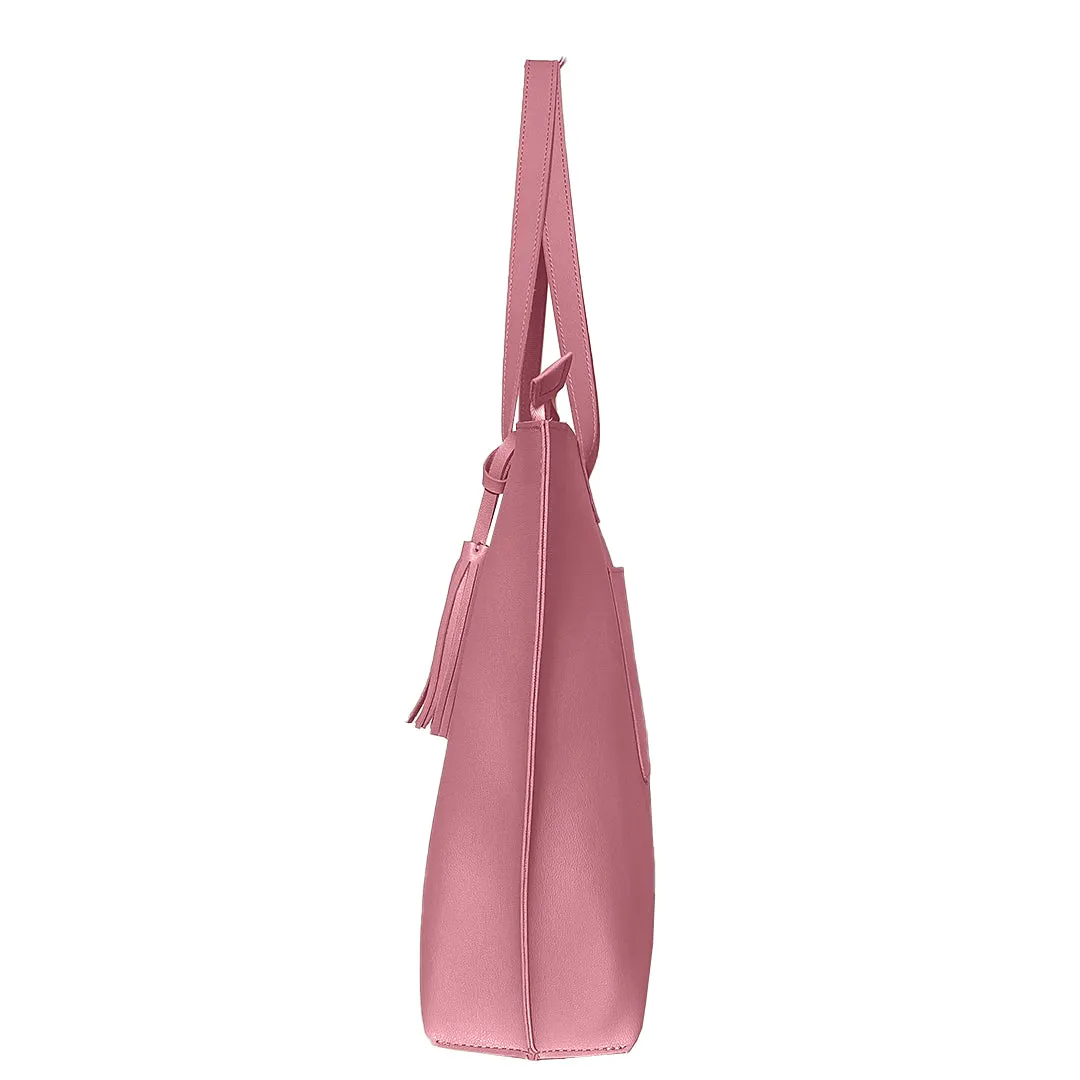 Classic Light Pink Tote Bag For Women & Girls