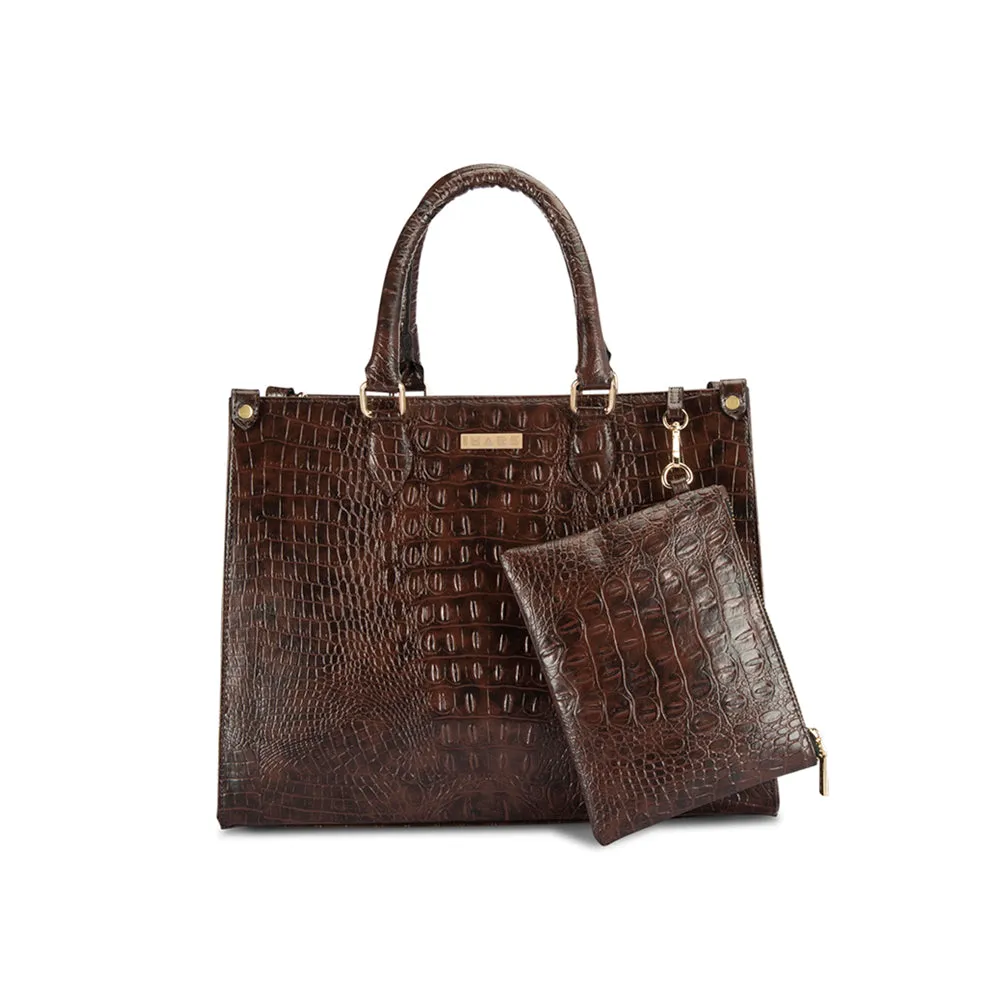 Classic Rustic Brown Tote Bag Perfect For Women & Girls