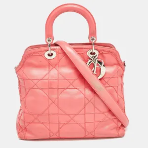 Coral Pink Cannage Leather Granville Tote